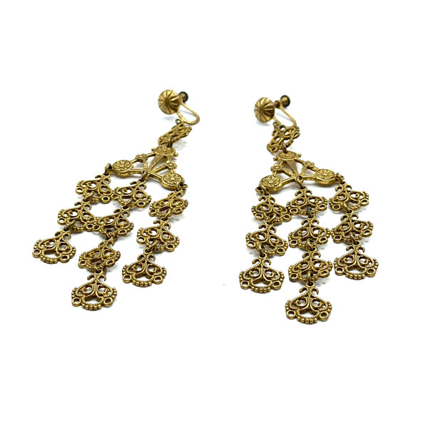 Art Nouveau drop earrings