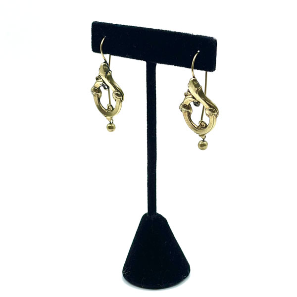 Art Nouveau drop earrings