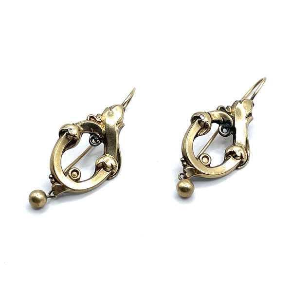 Art Nouveau drop earrings