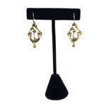 antique gold filled drop earrings