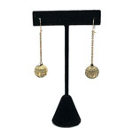Antique coach cover carriage earrings
