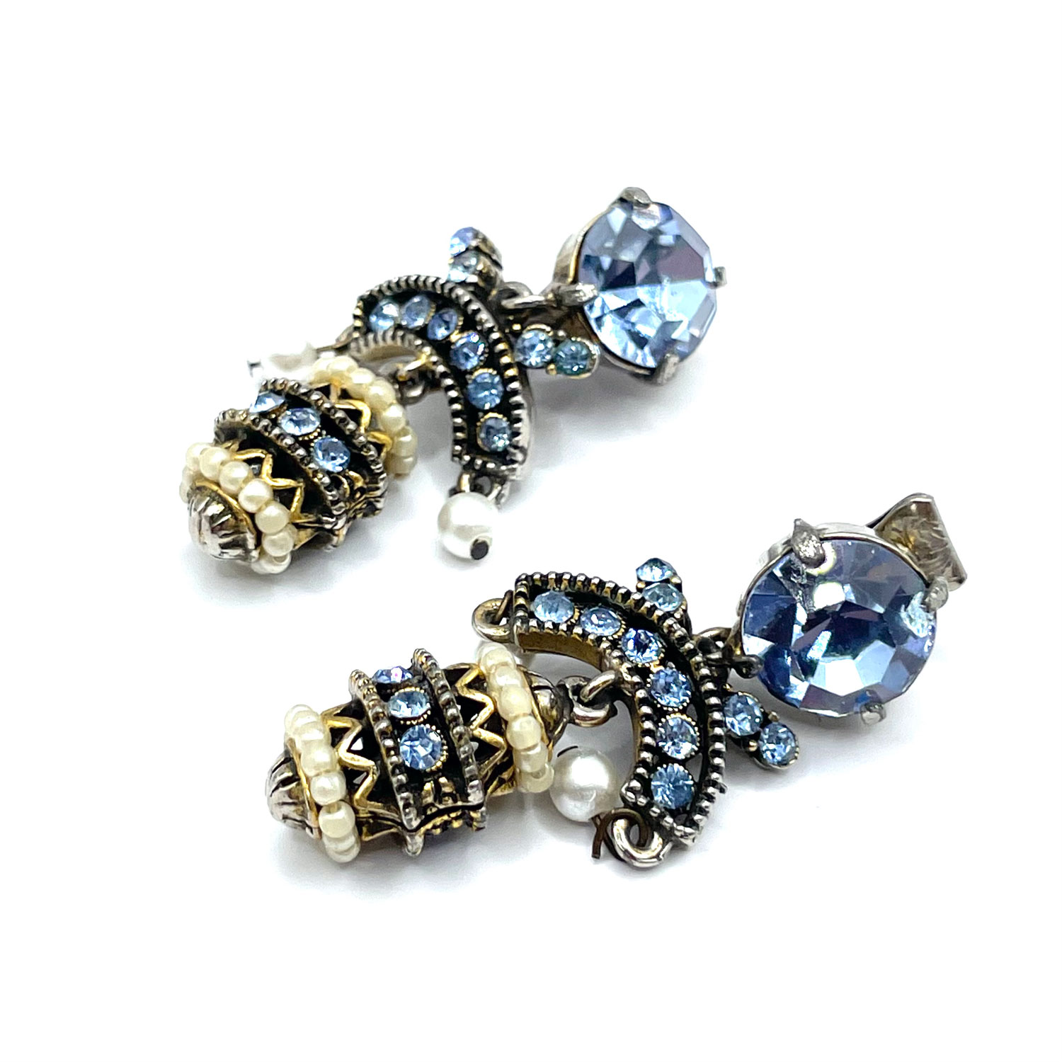 Hollycraft rhinestone earrings