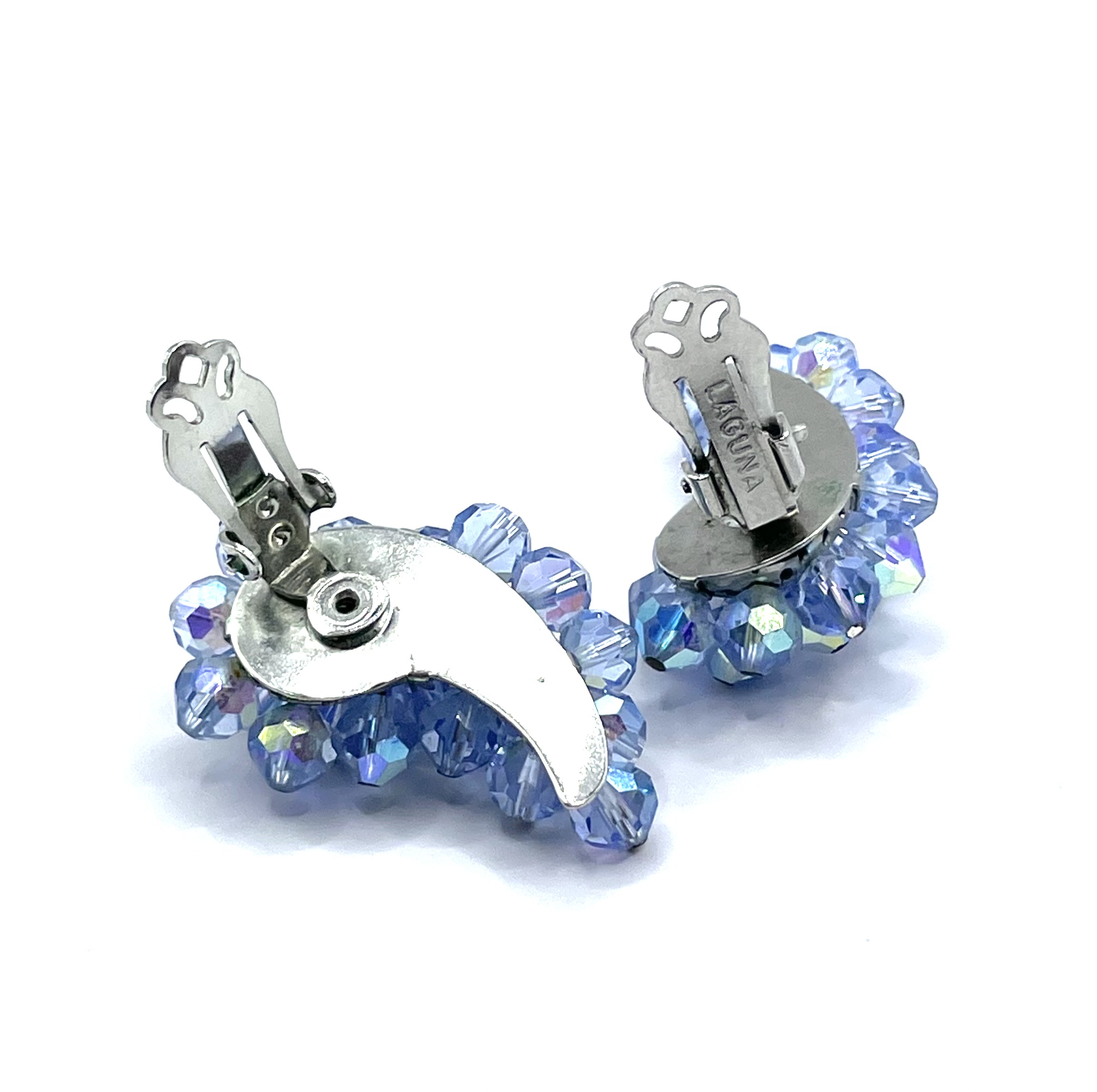 blue crystal earrings