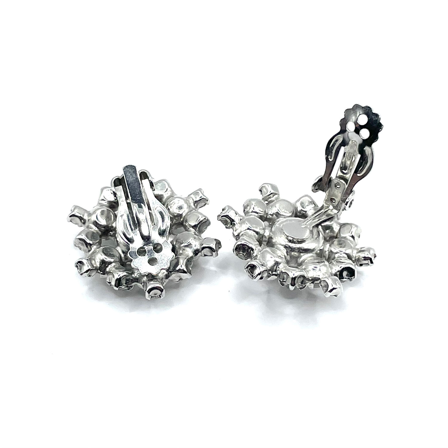 Rhinestone snowflake earrings