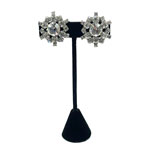 Rhinestone snowflake earrings
