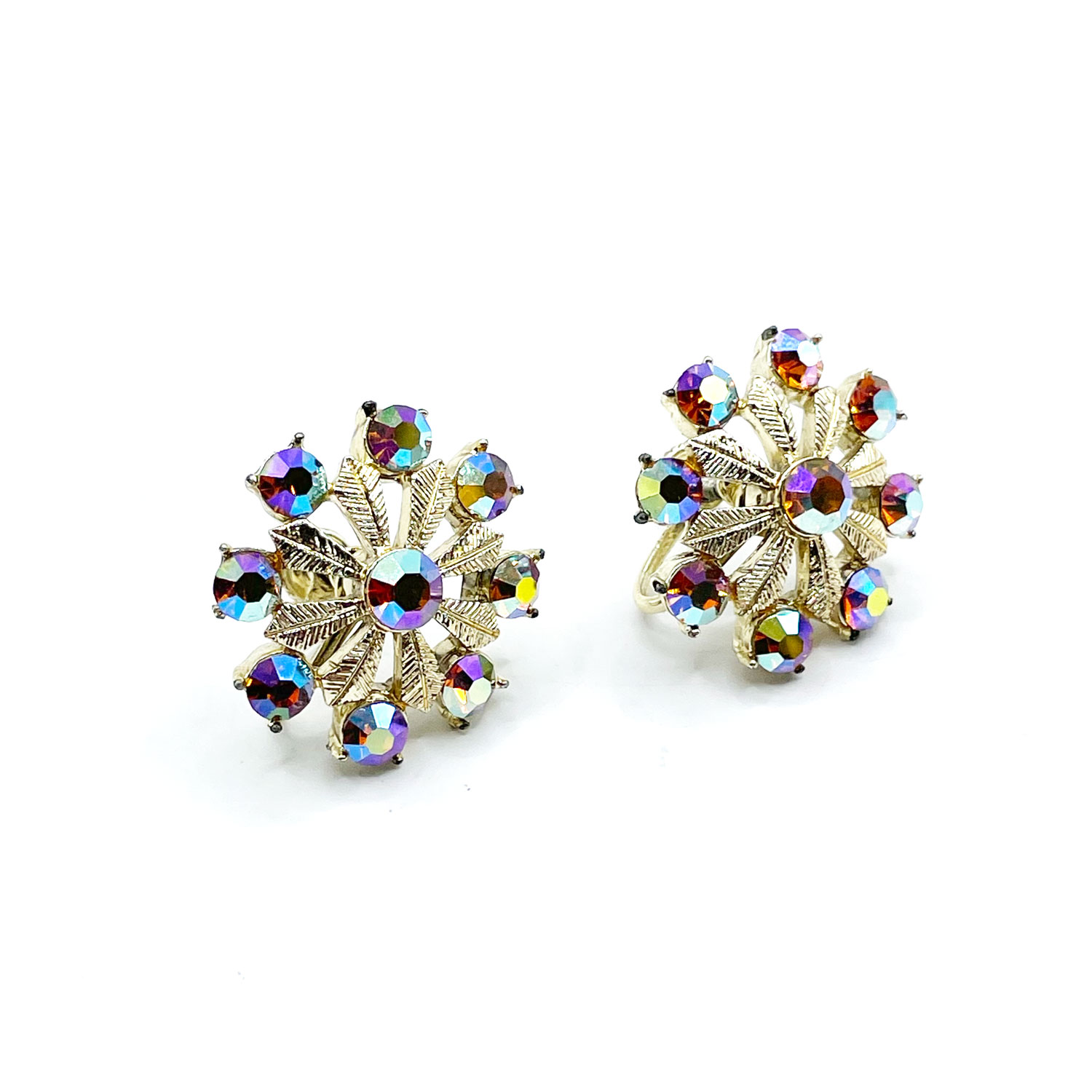 Coro rhinestone earrings