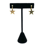 Gold star earrings