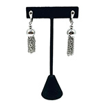 Art Deco sterling drop earrings