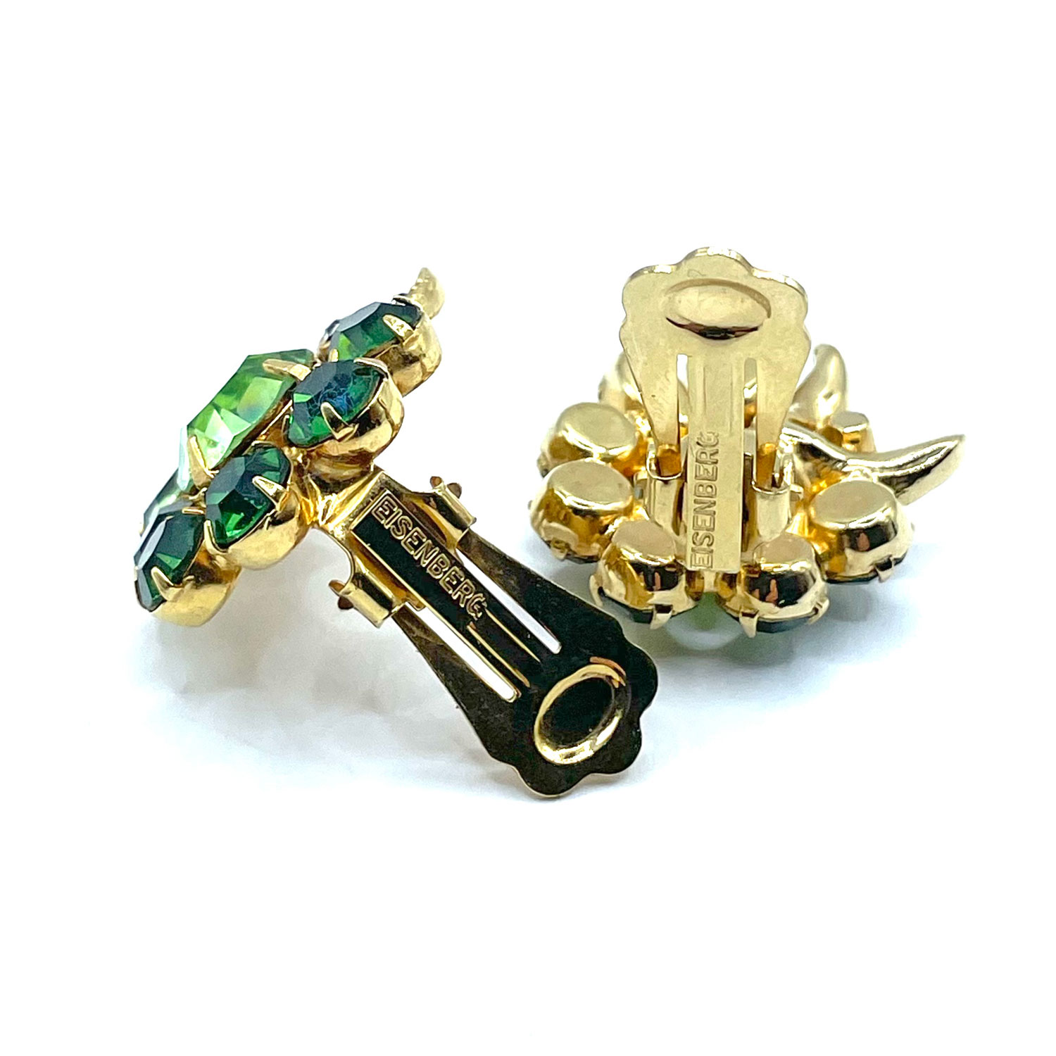 1950s Eisenberg rhinestone earrings