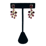 Red chandelier earrings