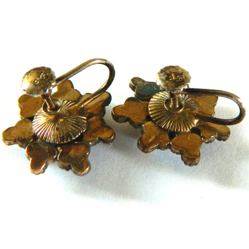 Antique garnet earrings
