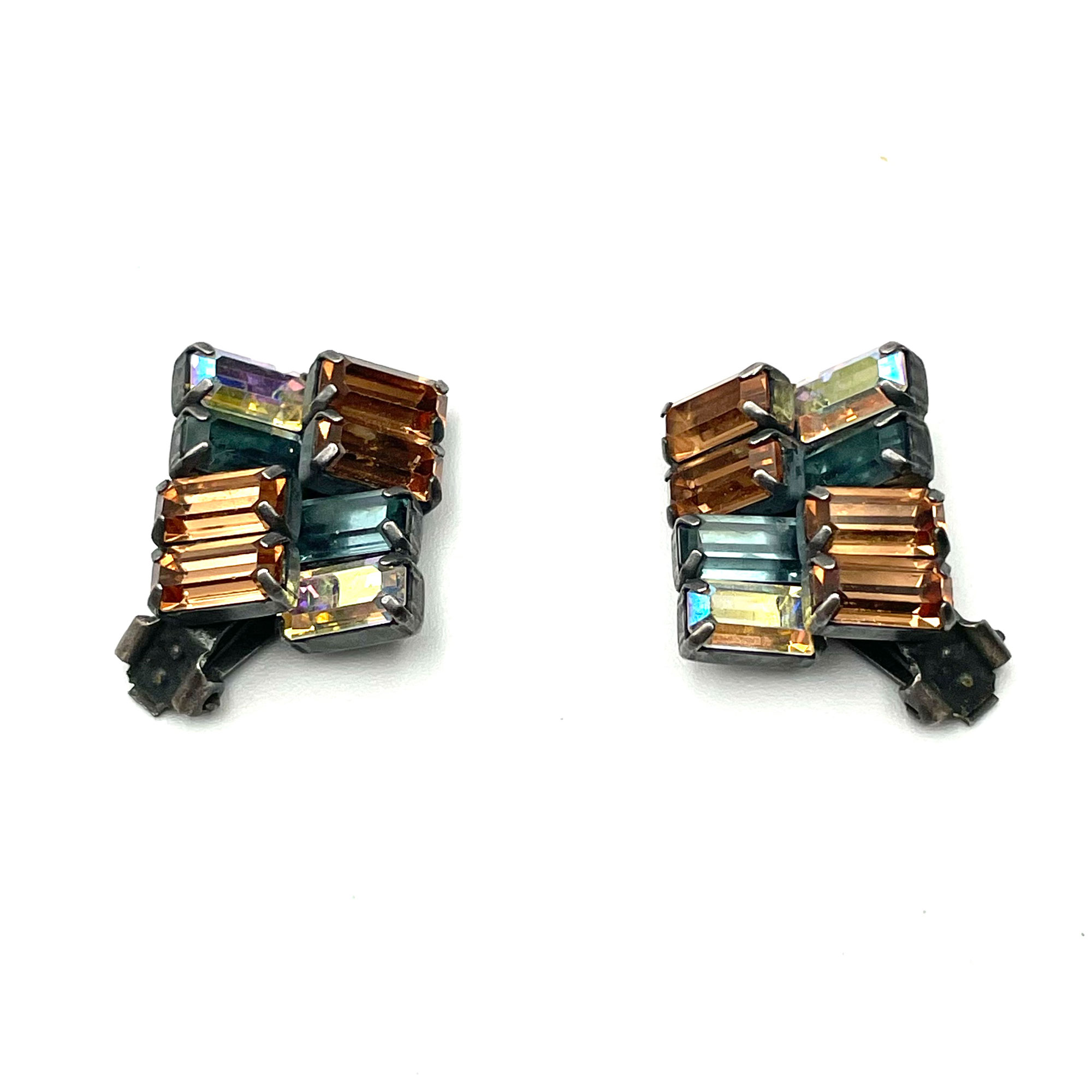 1950's Weiss rhinestone earrings