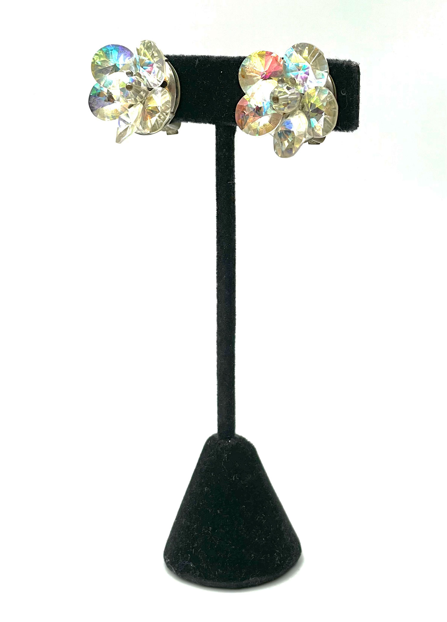 Aurora borealis crystal earrings