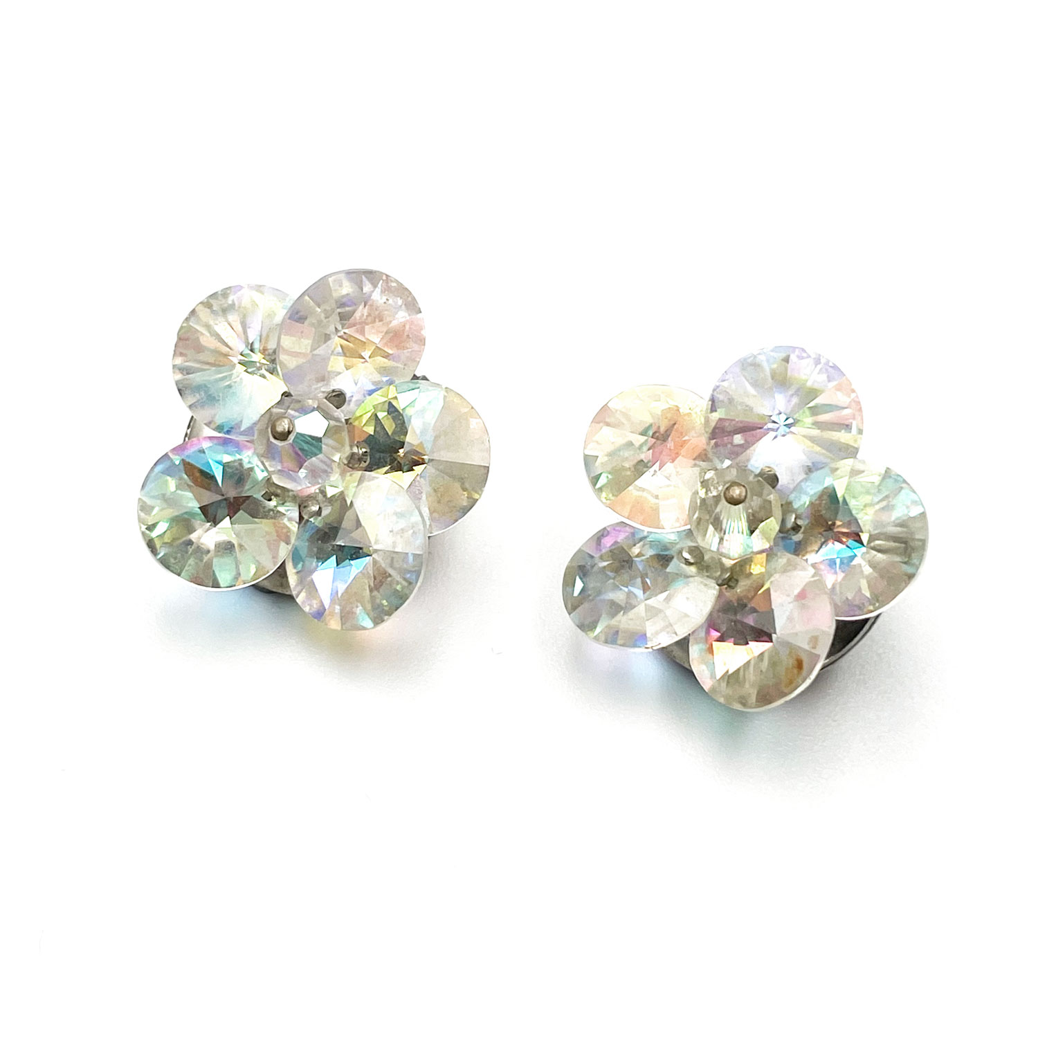 Aurora borealis crystal earrings