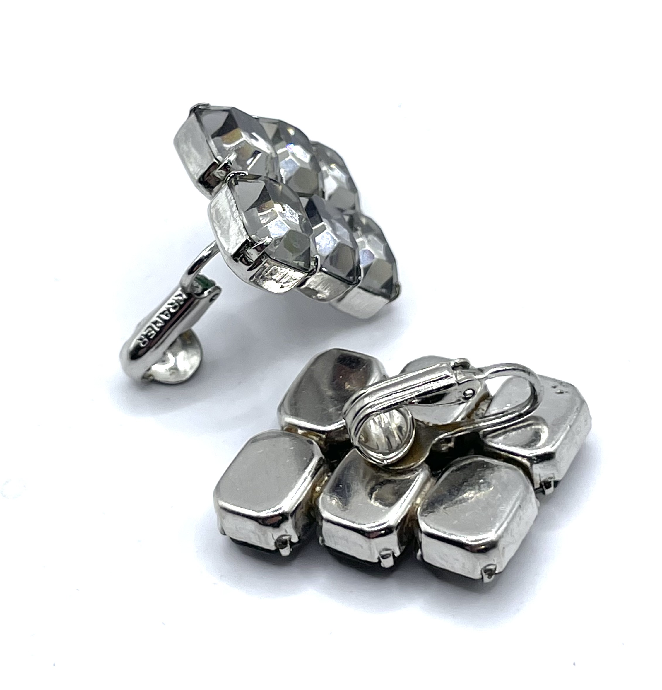 1950s Kramer rhinestone earrings