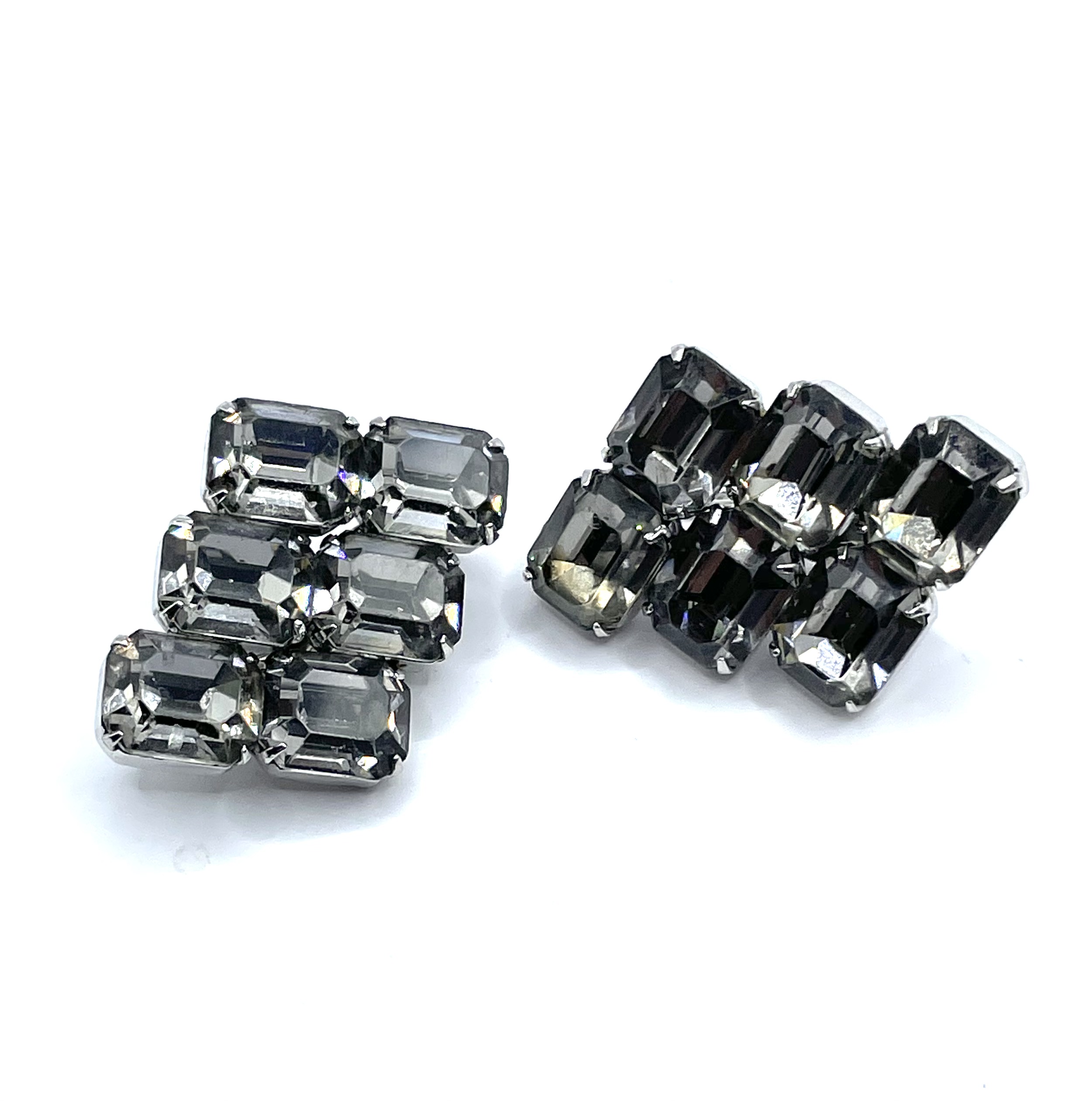 1950s Kramer rhinestone earrings
