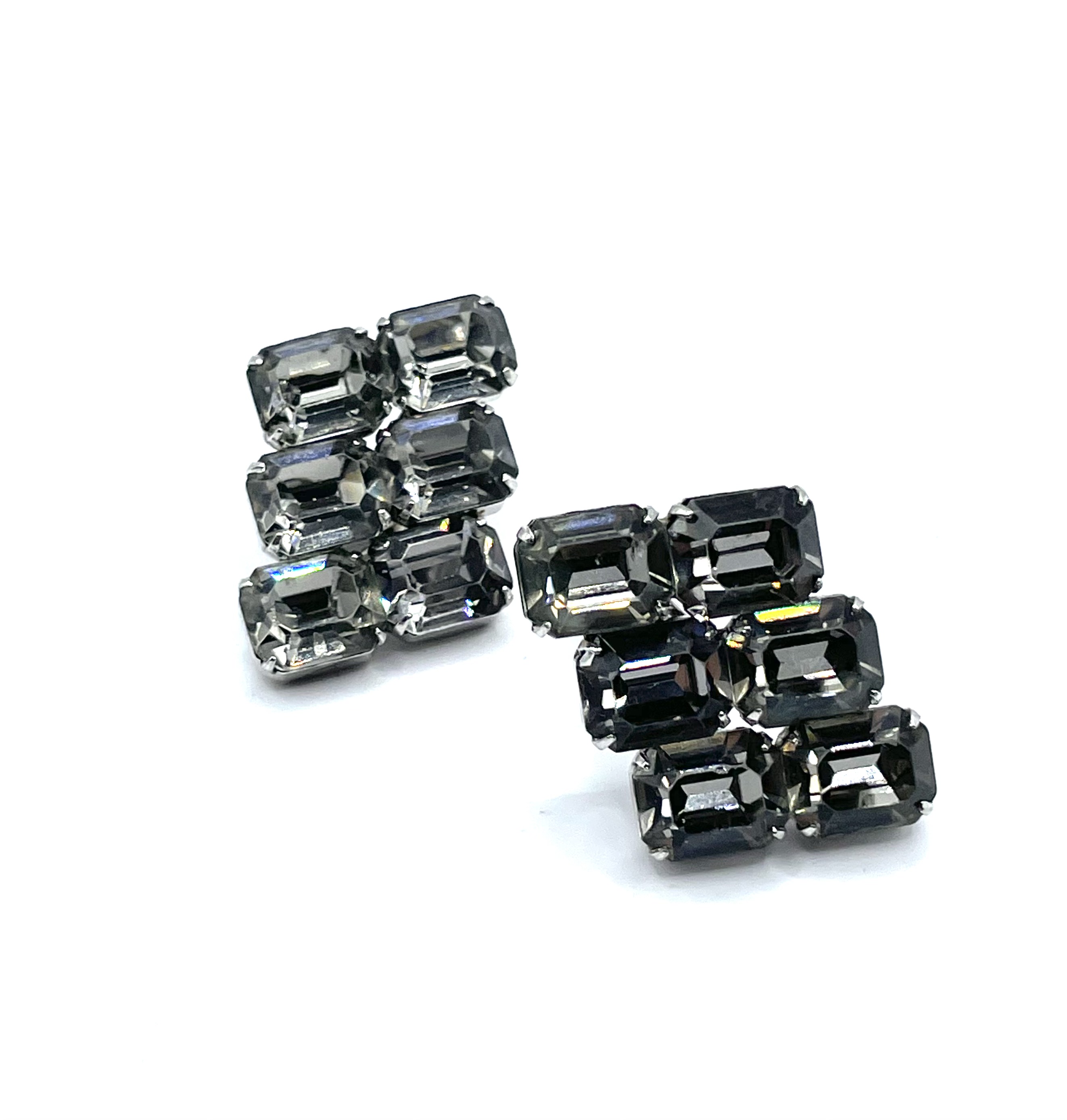 1950s Kramer rhinestone earrings