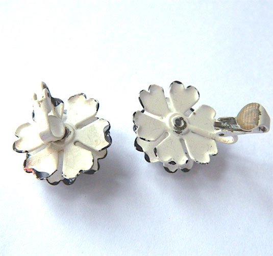 Black and white earrings