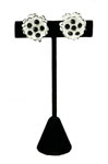 Black and white earrings