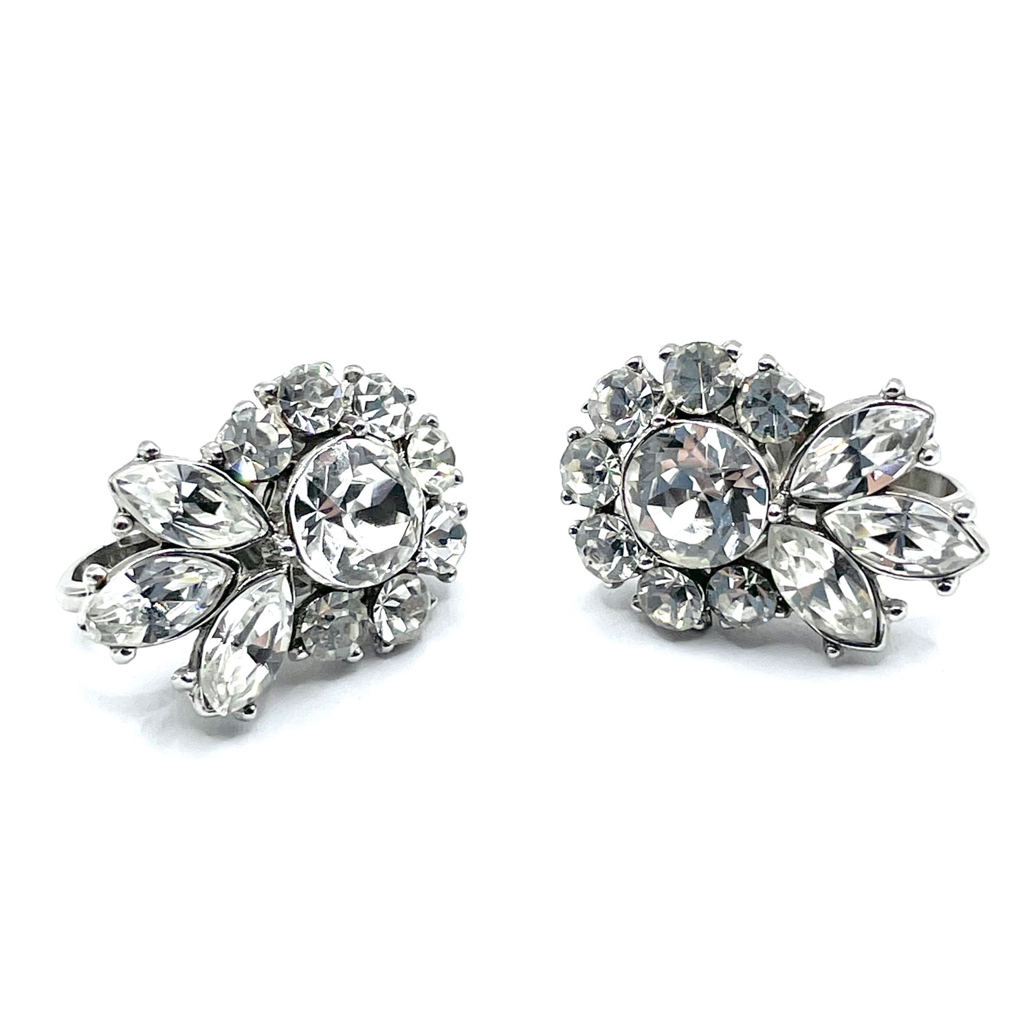 Trifari rhinestone earrings