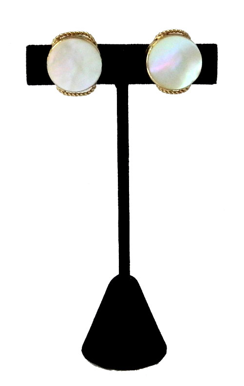 1950's mother of pearl earrings