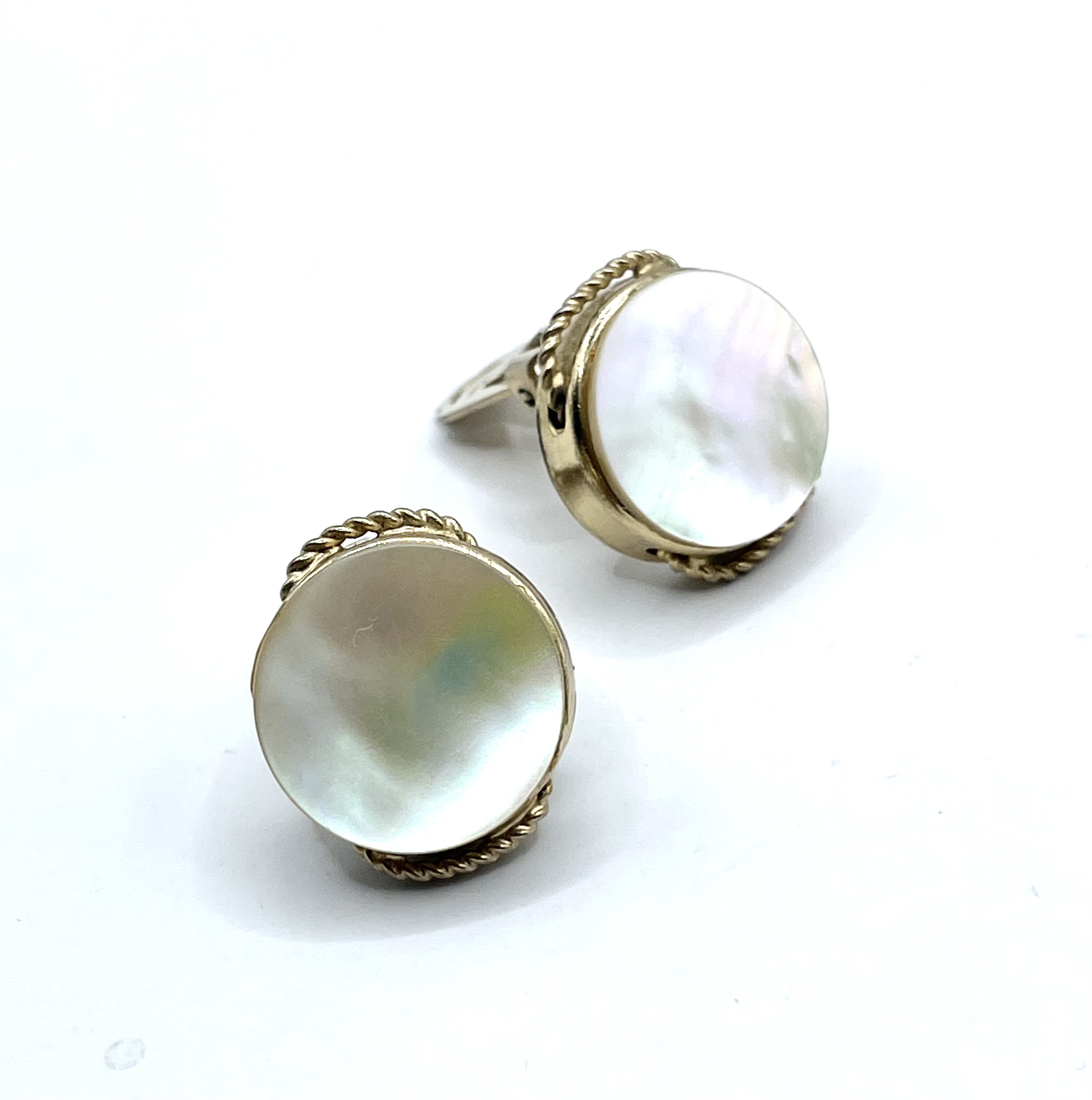 vintage mother of pearl earrings