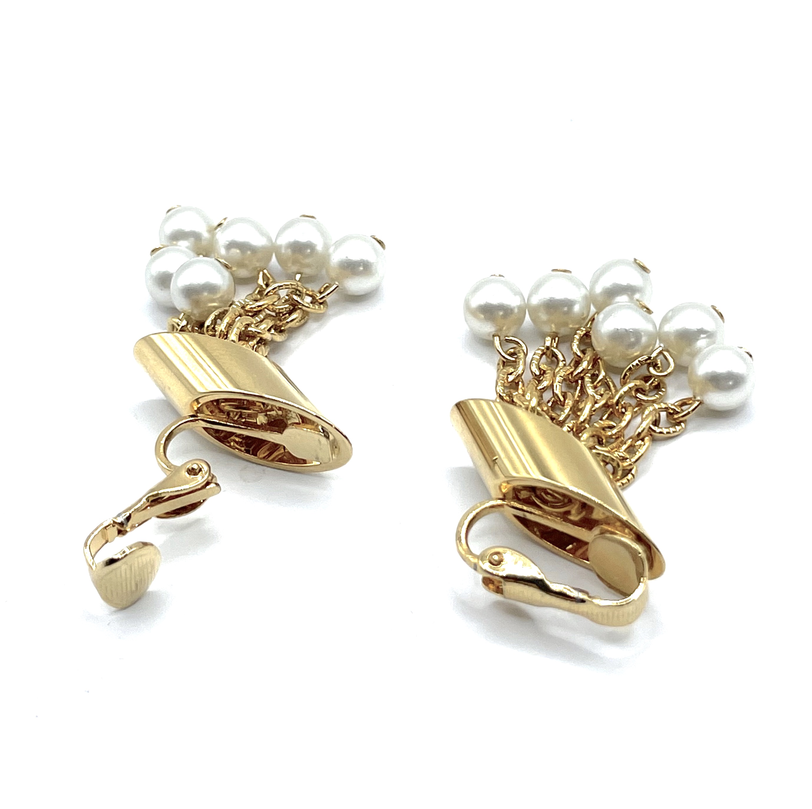 1950s pearl drop earrings