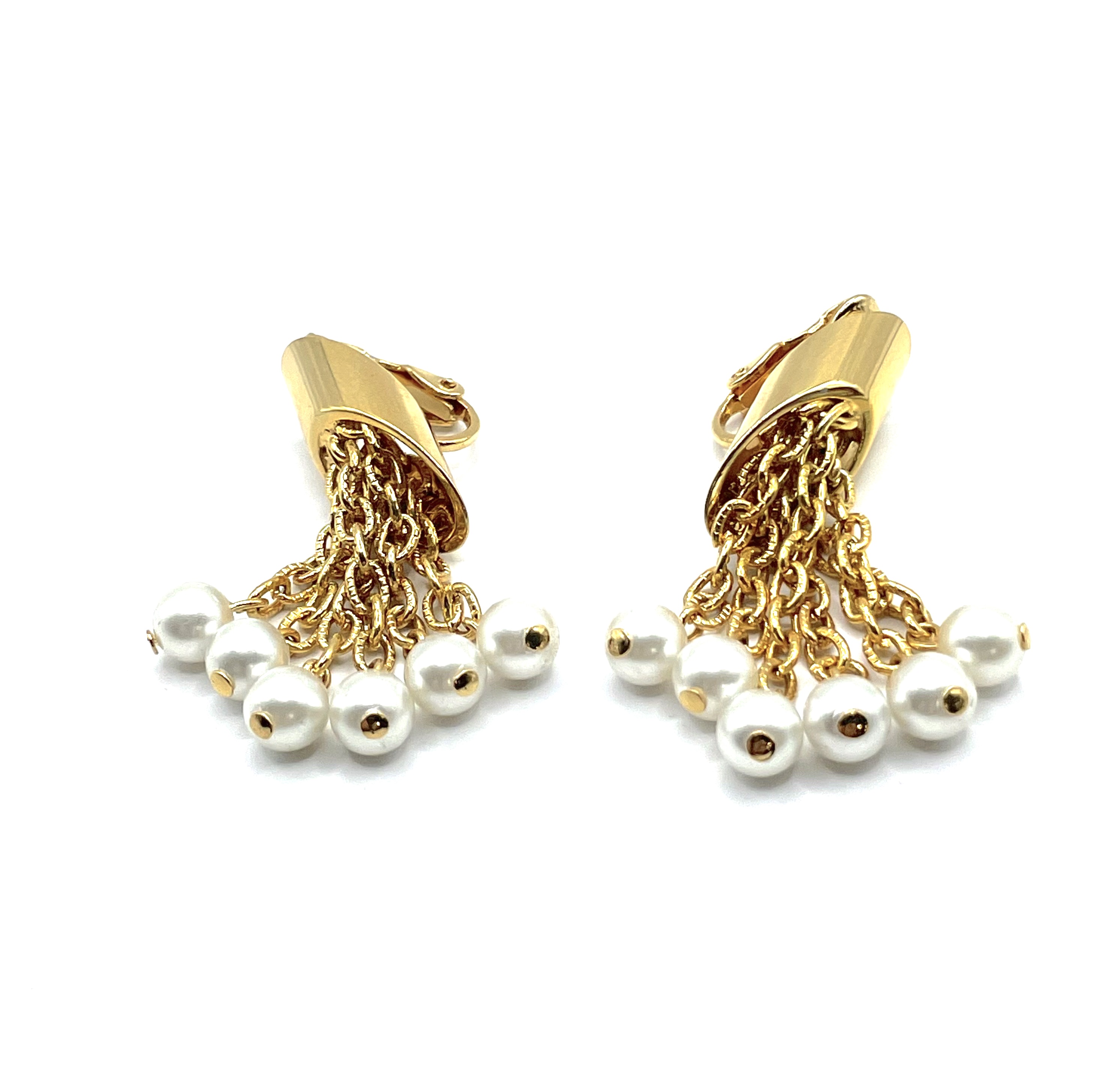 1950s pearl drop earrings