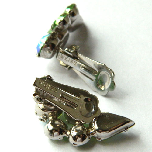 1950's Weiss rhinestone earrings