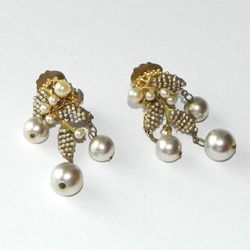 1950's Miriam Haskell earrings