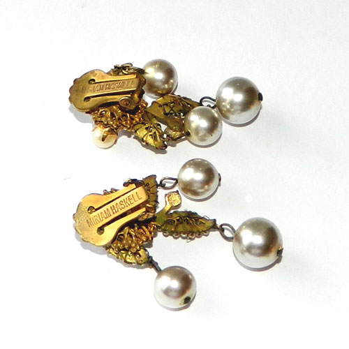 1950's Miriam Haskell earrings