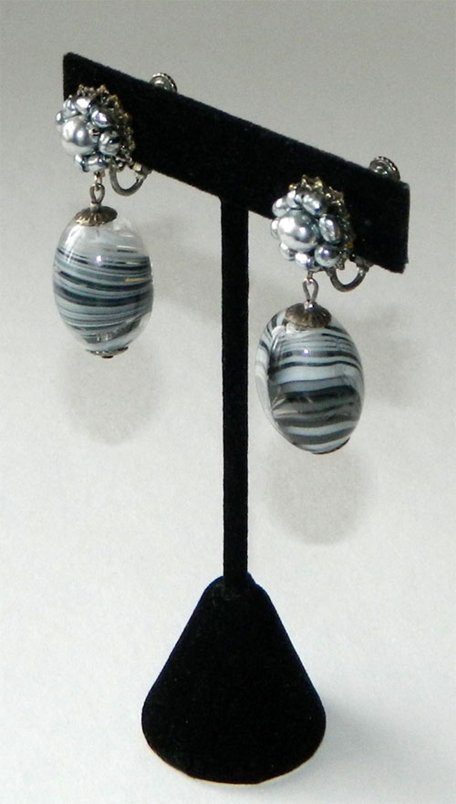 1950's Miriam Haskell earrings