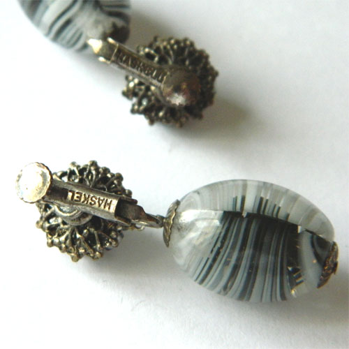 1950's Miriam Haskell earrings
