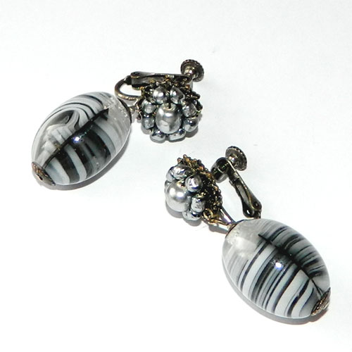 1950's Miriam Haskell earrings