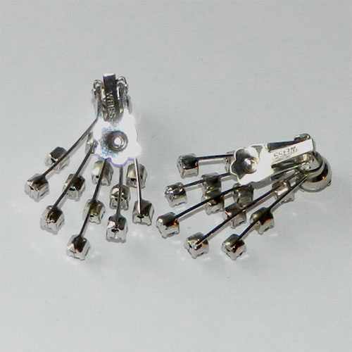 1950's Weiss rhinestone earrings