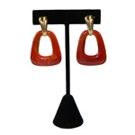 amber drop earrings
