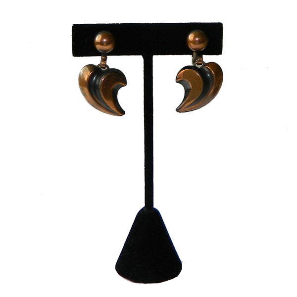 1950's copper earrings