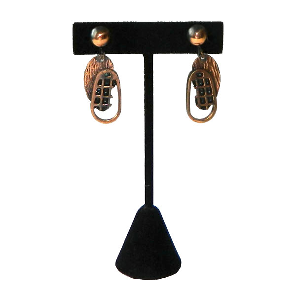1950's copper earrings