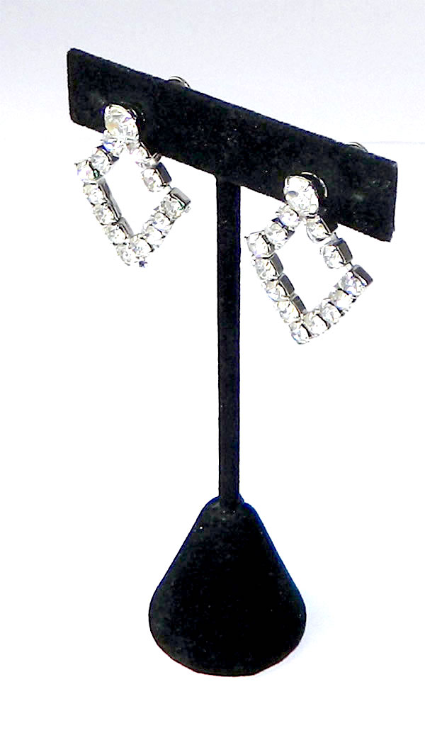 1950's rhinestone earrings