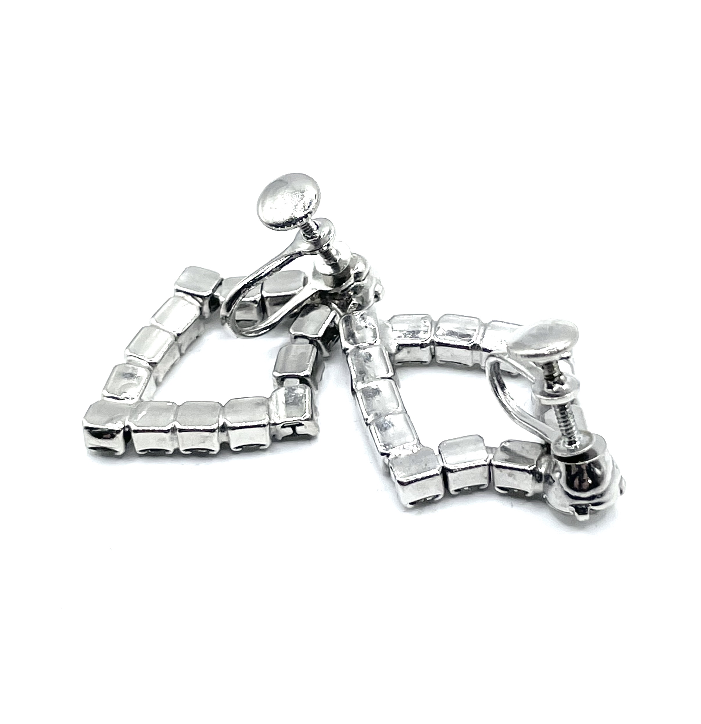 1950s rhinestone earrings