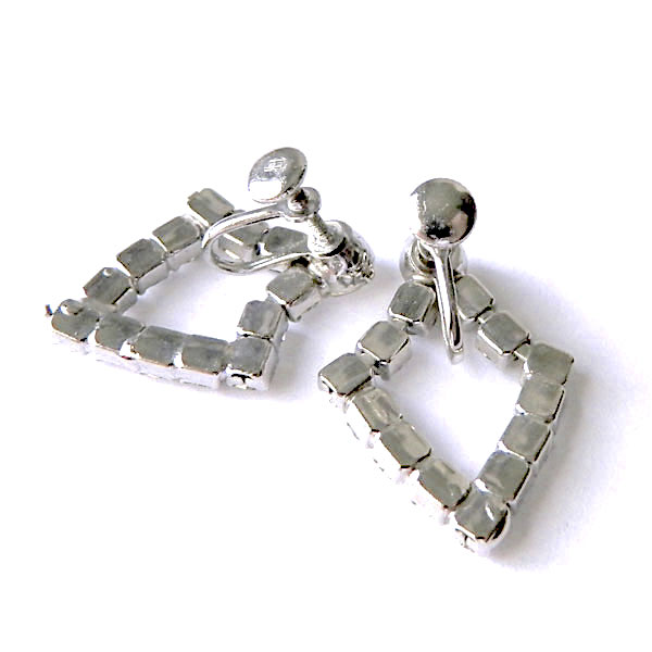Vintage rhinestone earrings
