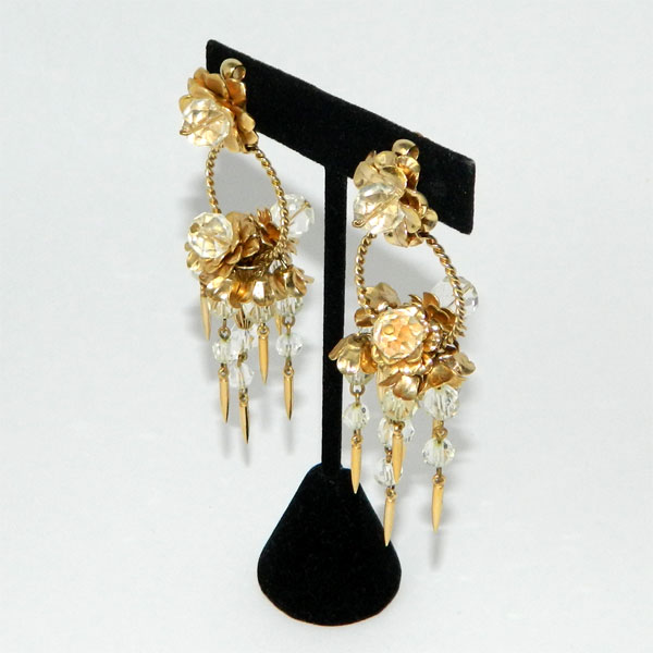 Vintage crystal drop earrings