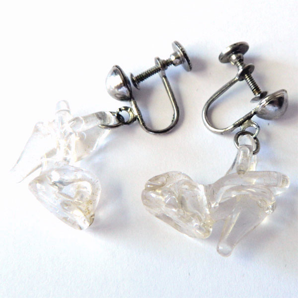 1940's platform shoe earrings