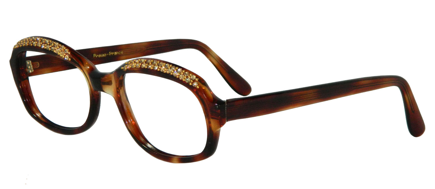 Vintage 1960s rhinestone studded eyeglasses