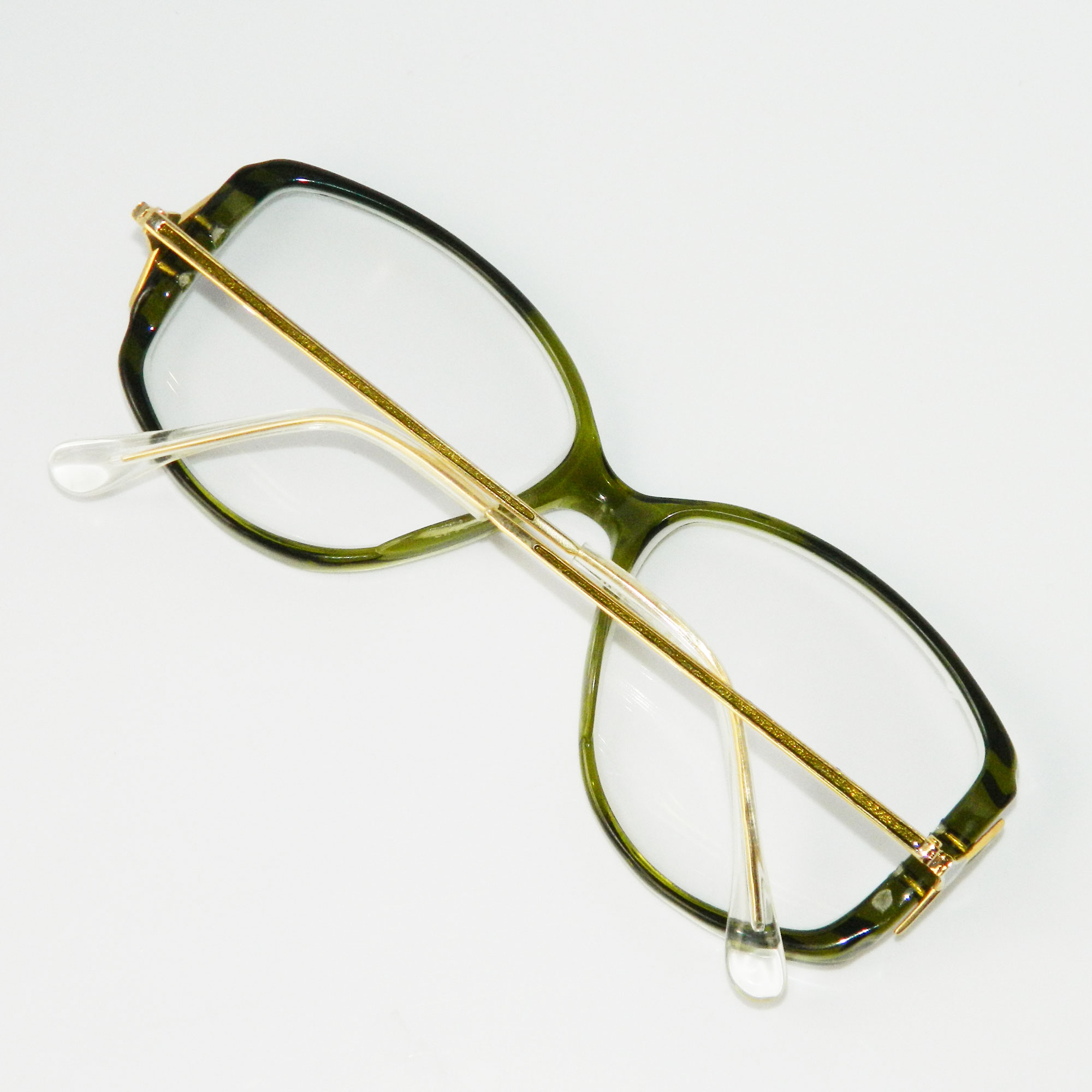 1980s green eyeglass frames