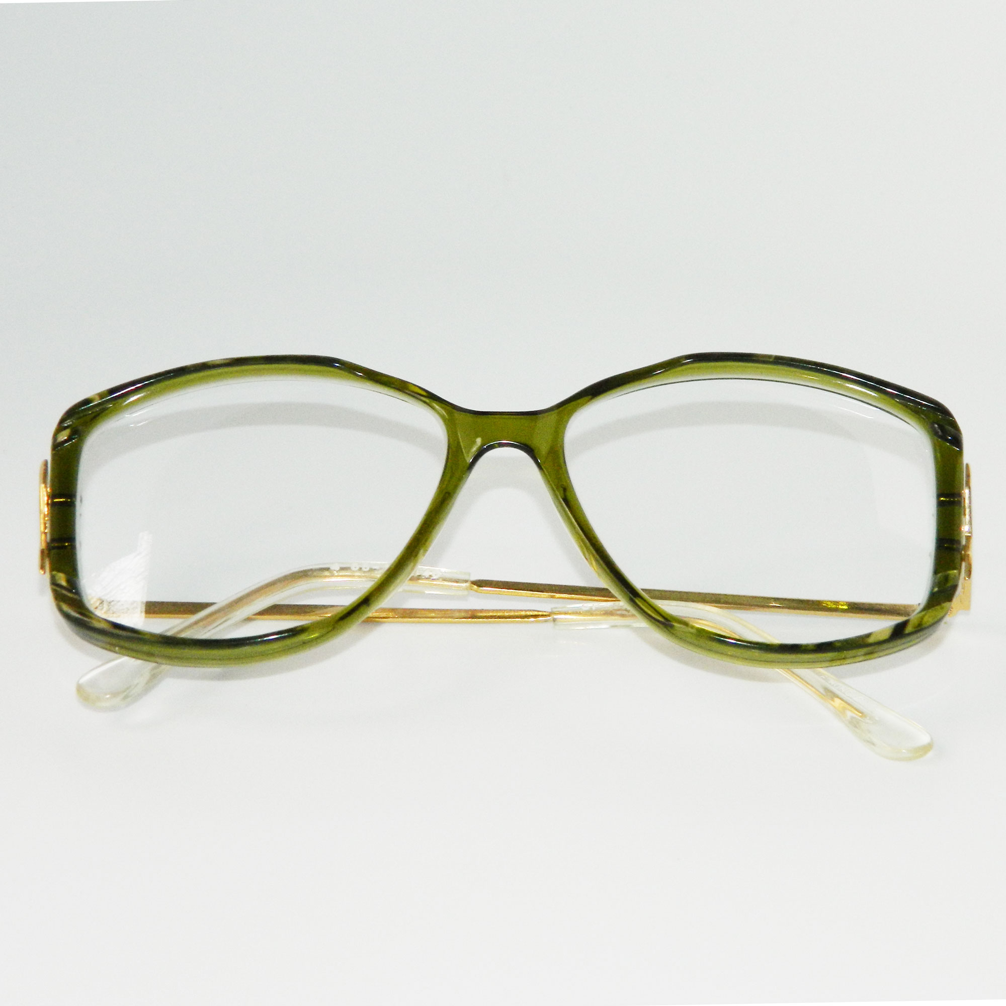 1980s green eyeglass frames