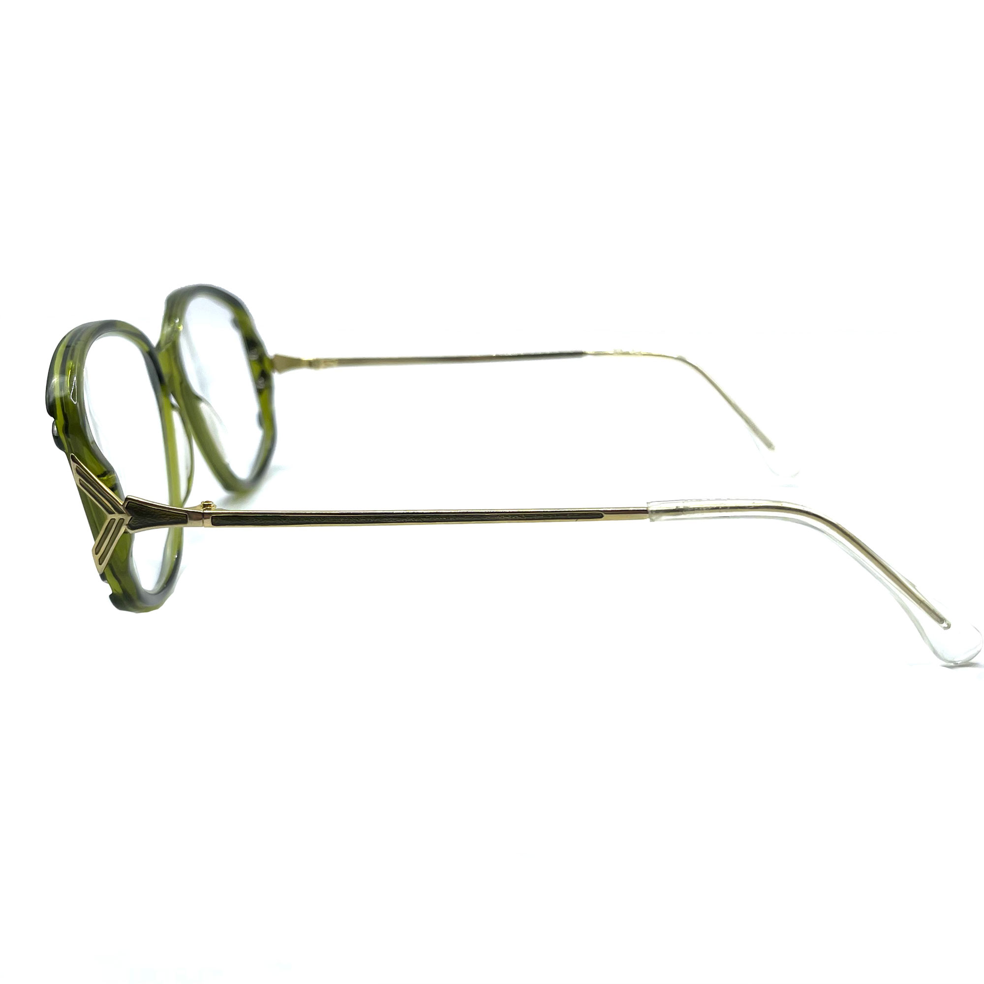 1980s green eyeglass frames