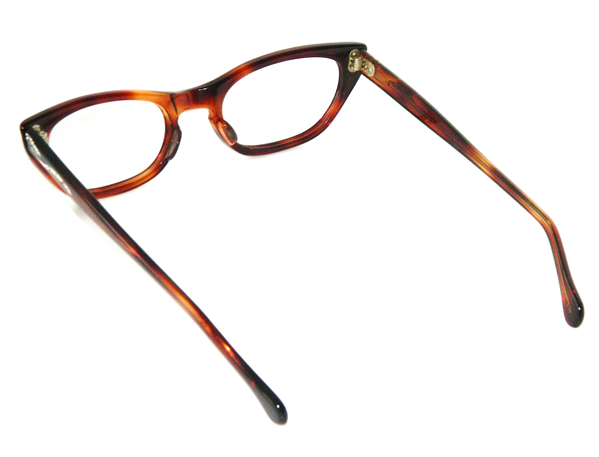 Vintage 1950s rhinestone studded cat eye eyeglasses