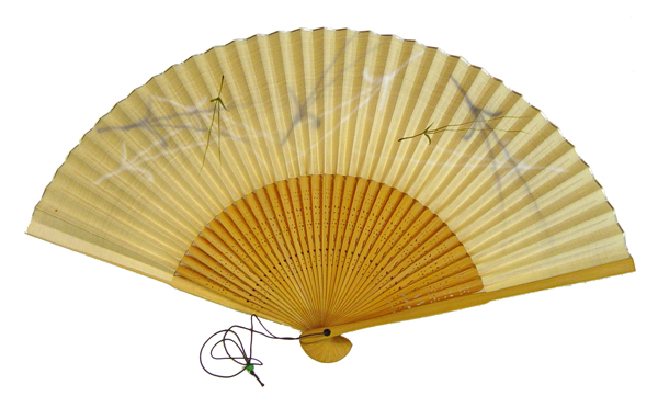 Vintage Japanese paper hand fan