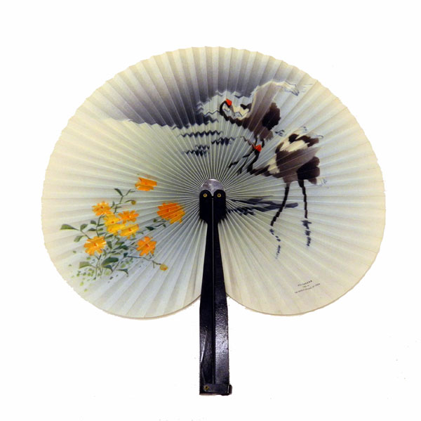 Vintage Chinese paper hand fan